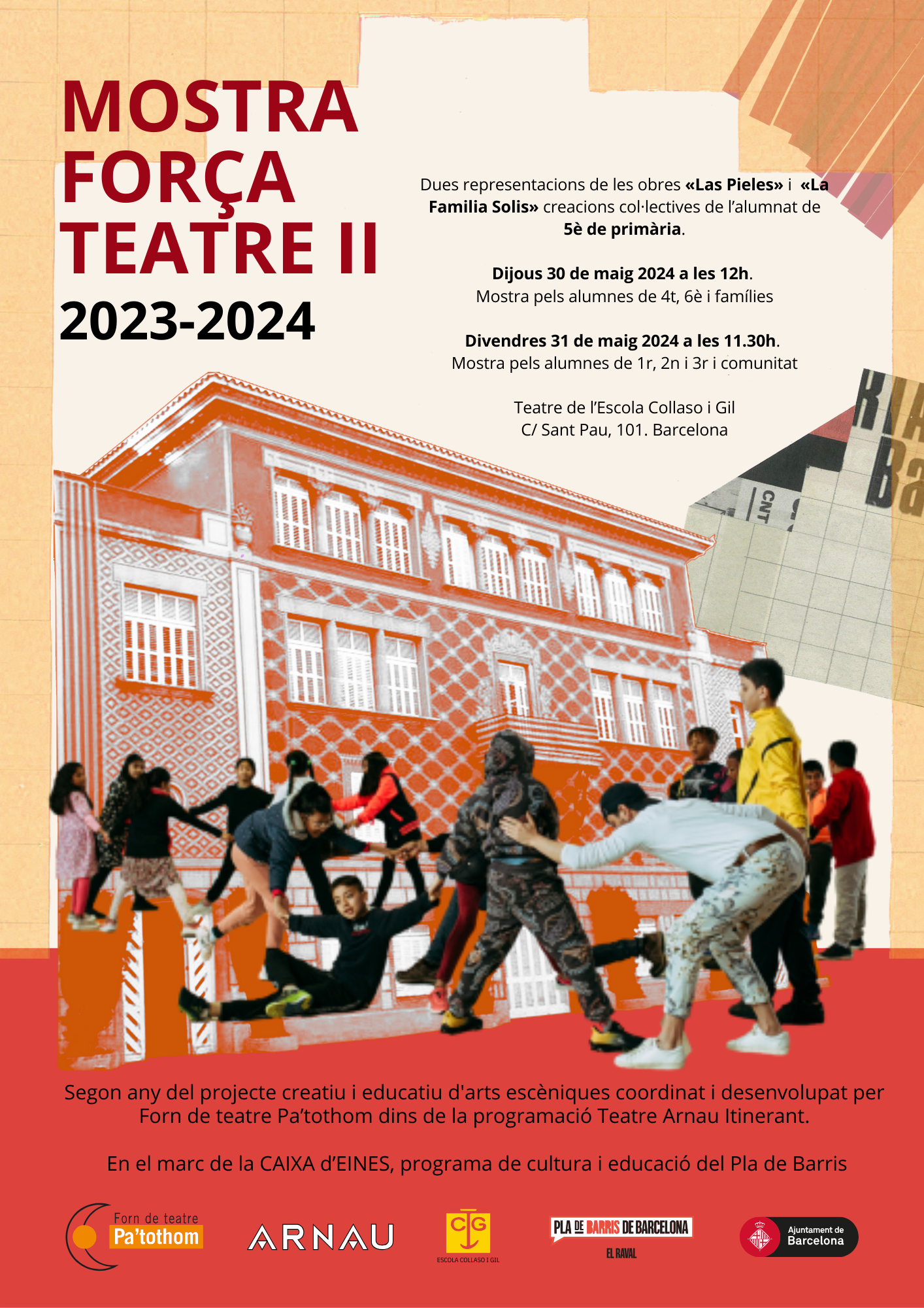 Teatre a l'escola - Teatre Arnau - Pa tothom