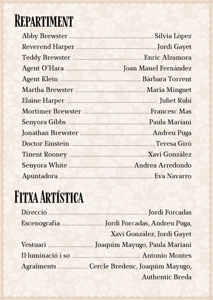 Repartiment Cia. Sospitosos Habituals